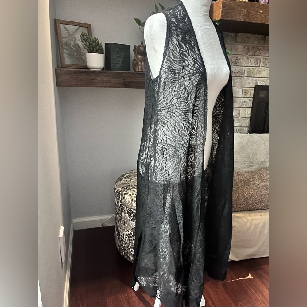 LuLaRoe Joy Black Lace Vest